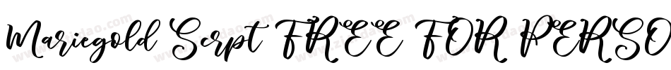 Mariegold Scrpt FREE FOR PERSONAL USE字体转换